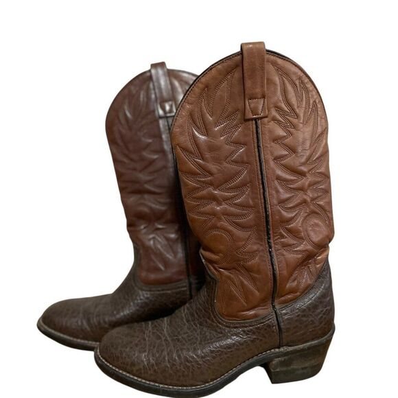 Vintage Red Wing Shoes Pecos Style 9805 Western Boots Sz 7D Made In USA - Picture 2 of 8